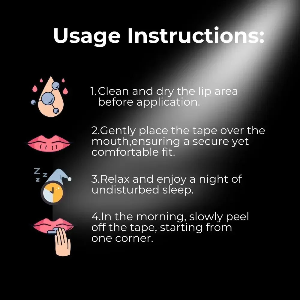 RestPro Mouth Tape — Gentle Hold Sleep Strips for Nose Breathing Support